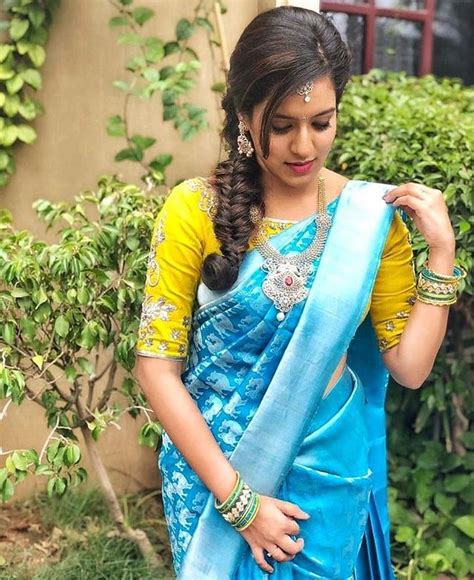 pin by raji selvakumar on sarees blue saree blouse designer saree blouse patterns wedding