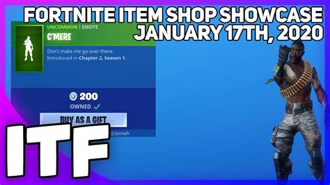 Buy items for any platform. Fortnite Item Shop *NEW* C'MERE EMOTE! [January 17th, 2020 ...