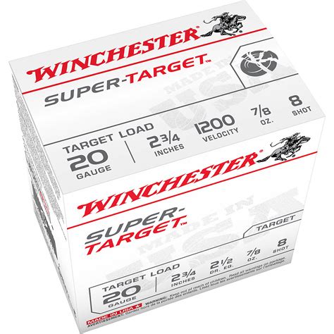 Winchester Target Load 20 Gauge 8 Shotshells Academy