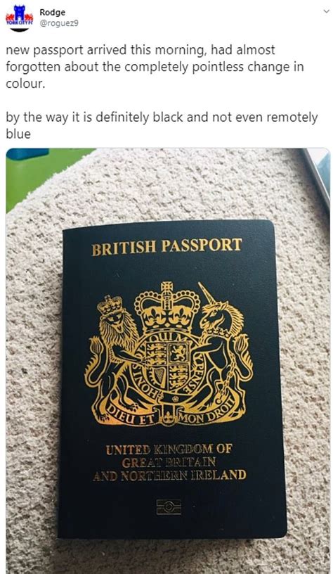 Uks Post Brexit Black Passport Mocked Online For Being Flimsy