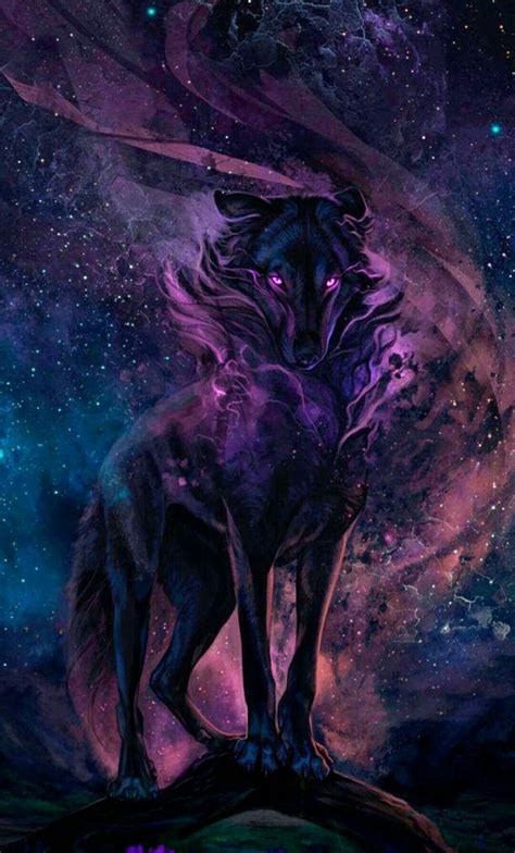 Magical Wolf Magical Wolf Spirit Animal Art Fantasy Creatures Art