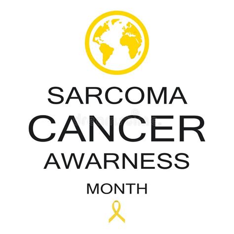 July Is Sarcoma Cancer Awareness Month Concept Stock Illustration