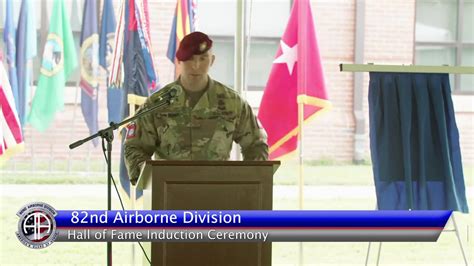 82nd Airborne Division Hall Of Fame Induction Ceremony July 9 2020