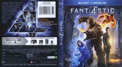Fantastic 4 Blu Ray Dvd Cover And Label 2015