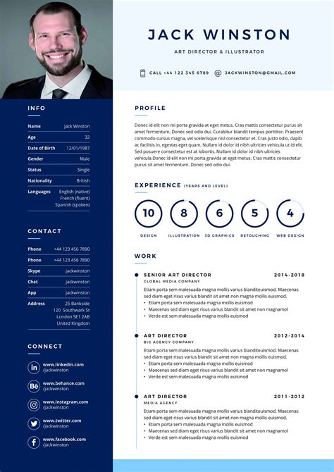 Printable Clean Resume Download For Word