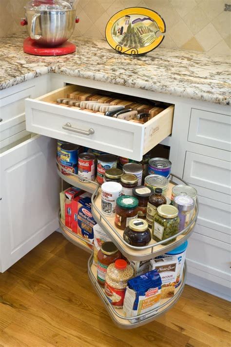 8 Ingenious Organizing Ideas For Corner Cabinets Corner Cabinet