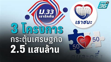 เว็บไซต์ ม.33 เรารักกัน เปิดให้ผู้ประกันตนมาตรา 33 ลงทะเบียนรับสิทธิ์เงินเยียวยา 4,000 บาท ได้ถึงวันที่ 7 มี.ค. "เราชนะ คนละครึ่ง ม33เรารักกัน" กระตุ้นเศรษฐกิจ 2.5 แสนล้านบาท : PPTVHD36