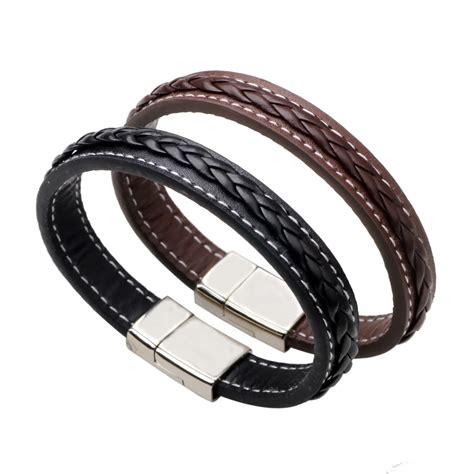 Wholesale Leather Bracelet Braided Leather Bracelets For Menwomen