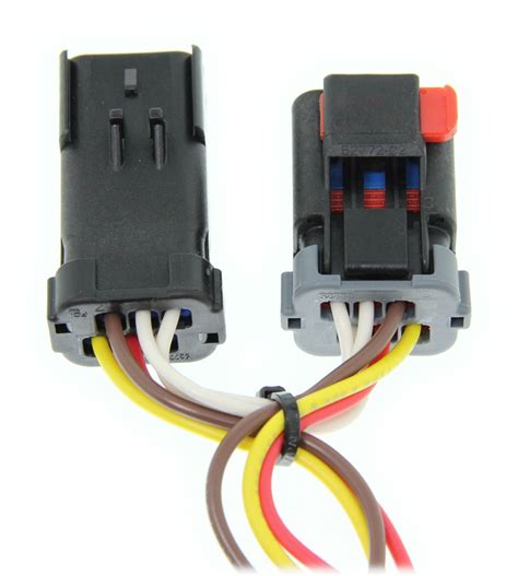 Professional inline to trailer wiring harness connector by acdelco®. Curt T-connector Vehicle Wiring Harness With 4-pole Flat Trailer Connector