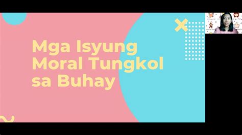 Mga Isyung Moral Tungkol Sa Buhay ESP 10 Modyul YouTube