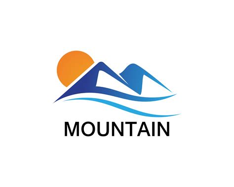 Minimalist Landscape Mountain Logo Design Inspirations 579582 Vector