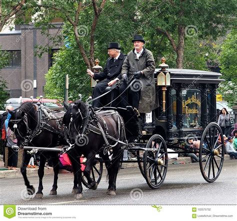 Old Horse Drawn Funeral Carriage Editorial Photography Image Of Drawn
