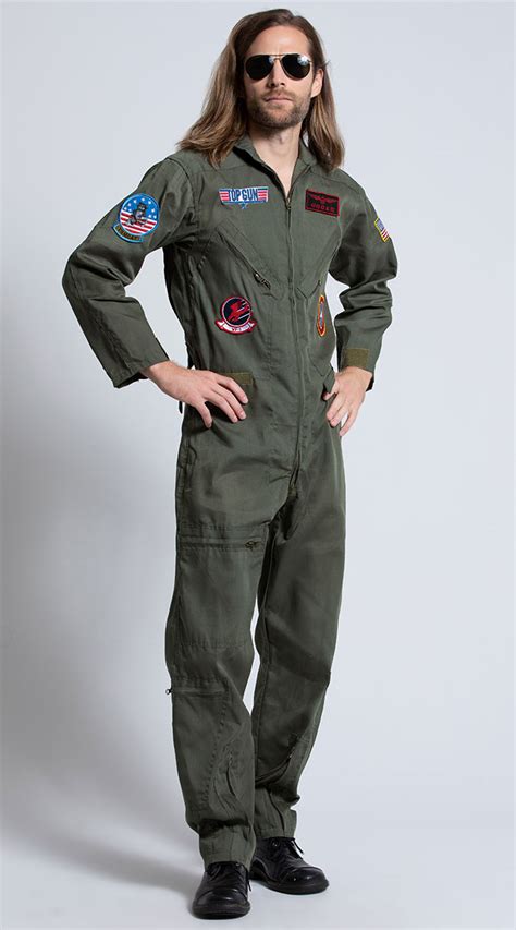 くださいま Top Gun Mens Flight Suit Adult Costume トップガンメンズフライトスーツ大人用コスチューム