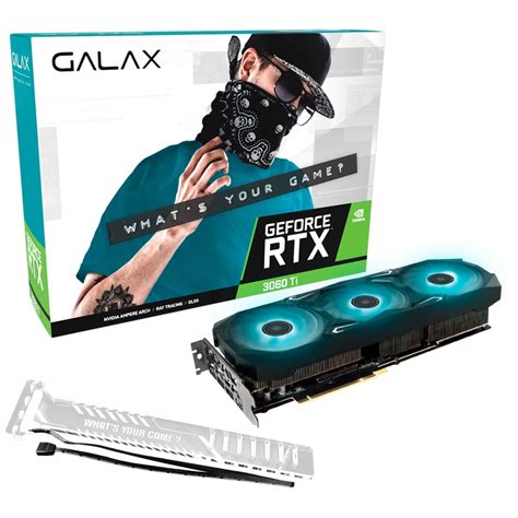 Placa De Vídeo Galax Nvidia Geforce Rtx 3060 Ti Sg 1 Click Oc Plus 8gb
