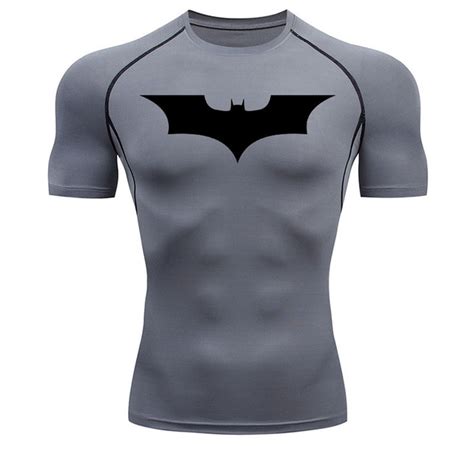 Short Sleeve Batman Compression Shirt Gothams Tailor
