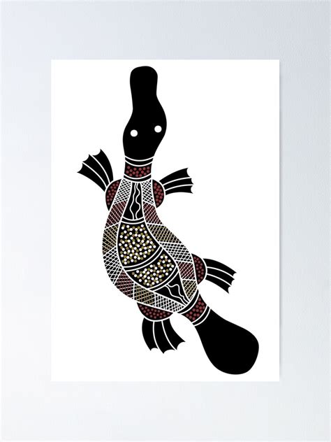 Authentic Aboriginal Art Platypus Poster For Sale By Hogartharts