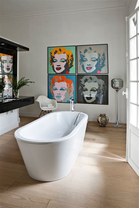 We've selected a variety of the best small bathroom decorations below. How to make interiors pop with Pop Art -Livinghouse Blog