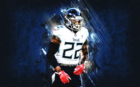 Fantasy football start your season today! Download wallpapers Derrick Henry, Tennessee Titans, NFL ...