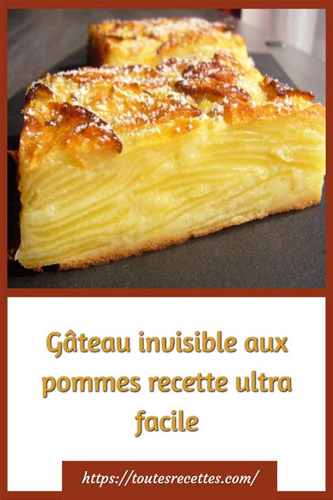 Gâteau Invisible Aux Pommes Recette Ultra Facile Toutes Recettes