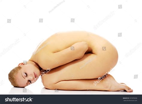 Nude Depressed Woman Curled On Floor Stock Photo 357878330 Shutterstock