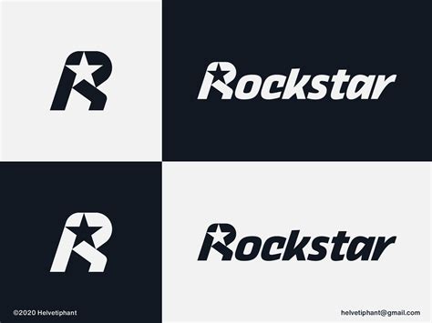 Rockstar Logo Concept By Helvetiphant On Dribbble