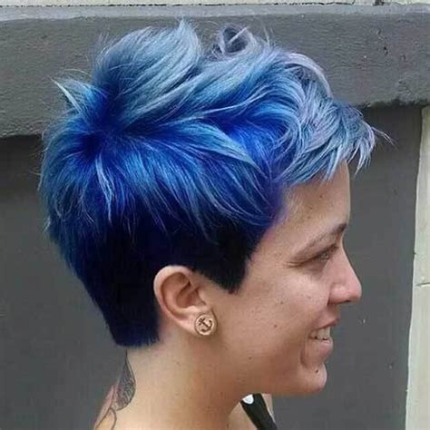 Blue Ombre Short Hair