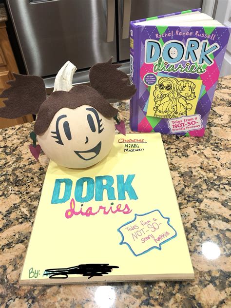 Dork Diaries Character Pumpkin | Dork diaries, Character pumpkins, Dork diaries characters