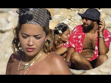 Rita Ora Goes Topless As She Flaunts Her Toned Curves And Cosies Up To Beau Romain Gavras On The