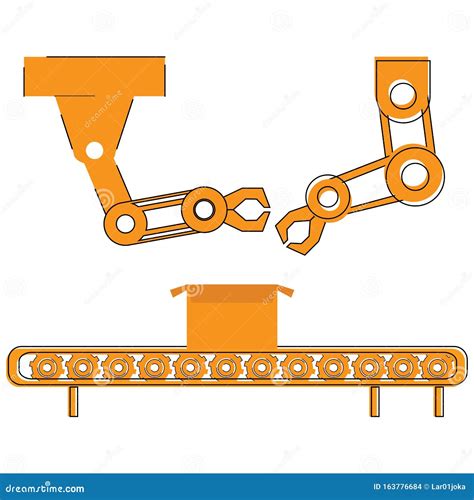 Assembly Line Image Stock Vector Illustration Of Process 163776684