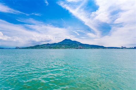 View Of Tamsui Seascape In Taiwan Stock Image Image Of Famous