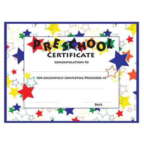 11 Preschool Certificate Templates Pdf Free And Premium With