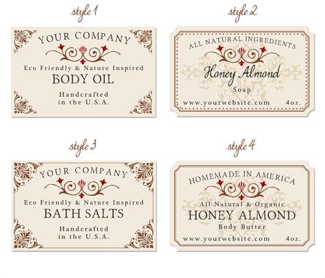 Downloadable Free Printable Soap Label Template Printable Templates