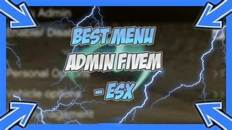 Best Menu Admin Fivem 2022 Esx Youtube