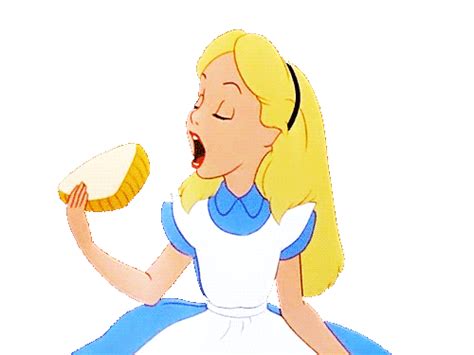 Alice In Wonderland Eating Sticker For Ios And Android Giphy