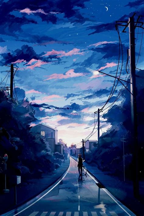 Anime Wallpaper Beautiful Morning Sky Phone Background