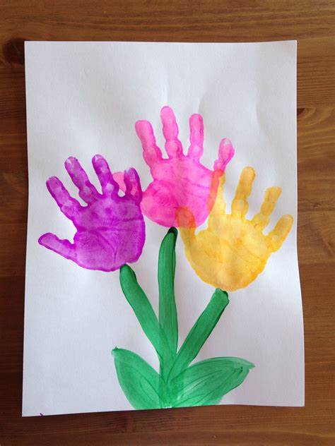 Handprint Flowers Craft