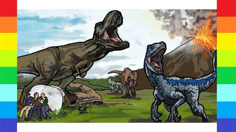 Jurassic World Coloring Pages T Rex / Jurassic World Fallen Kingdom T