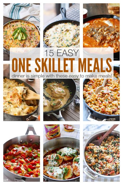 15 Easy One Skillet Meals This Gal Cooks