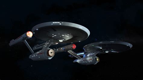 The Tos Enterprise And The Dsc Enterprise In A Fantastic Piece Of Work