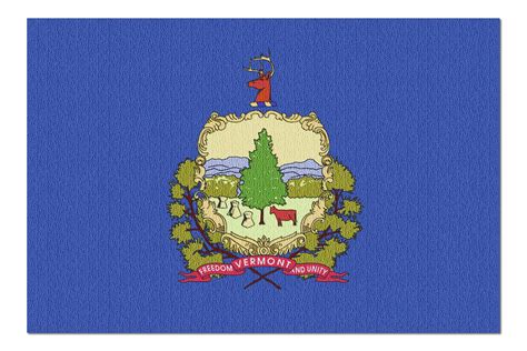 Vermont State Flag Letterpress 20x30 Premium 1000 Piece Jigsaw