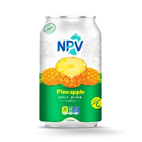 Pineapple Juice Drink 330ml Can Npv Brand Npv Beverage