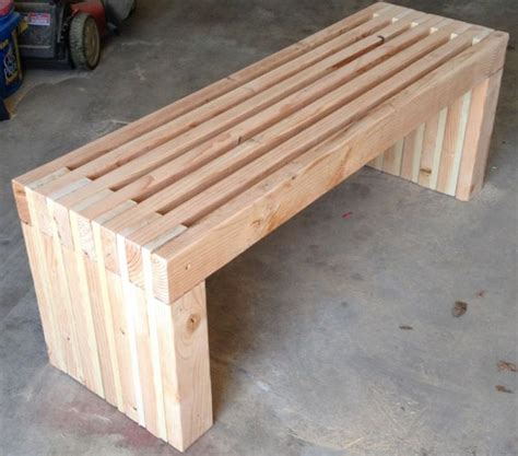 Plans Only For 72 Long Park Bench Diy 2x4 Wood Design Patio Garden
