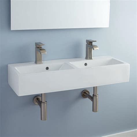 Modern Wall Mounted Bathroom Sink Choosing The Best Narrow Bathroom