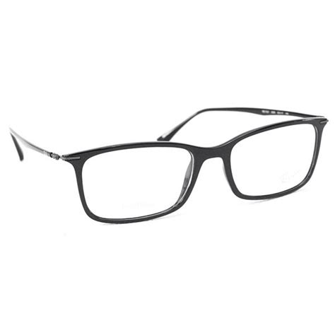 レイバン Ray Ban メンズ レディース メガネフレーム 眼鏡 スクエア ブラック 0rx7031 2000 Shiny Black
