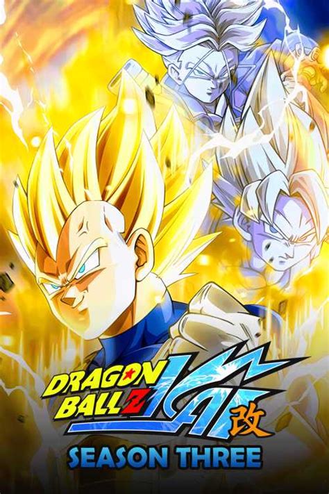 Dragon ball gt (ドラゴンボールgtジーティー, doragon bōru jī tī, gt standing for grand tour, commonly abbreviated as dbgt) is one of two sequels to dragon ball z, whose material is produced only by toei animation, and is not adapted from a preexisting manga series. Dragon Ball Z Kai (2009) - Season 3 - MiniZaki | The Poster Database (TPDb)