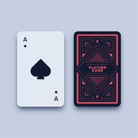 Premium Vector Ace Of Spades Playing Card Illustration