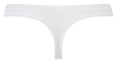 Sheer See Through Thong Panty Gossard Glossies White 6276 — Lavinia