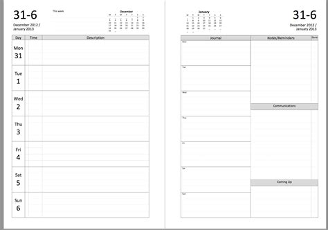Weekly calendar templates 2021 uk for pdf in 12 versions to download & print (free). Diary 2020 Monday To Friday Printable | Example Calendar Printable