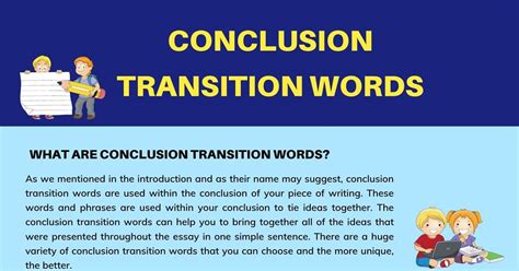 Conclusion Transition Words Definition List And Helpful Examples