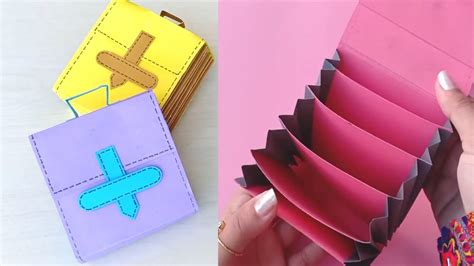 Diy Mini Paper Folder Accordion Folder Craft Ideas Youtube